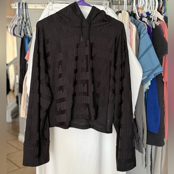 PUMA Women‎ Brand Logo Printed Train First Mile Mono Hooded Pullover Swea… - Picture 4 of 13